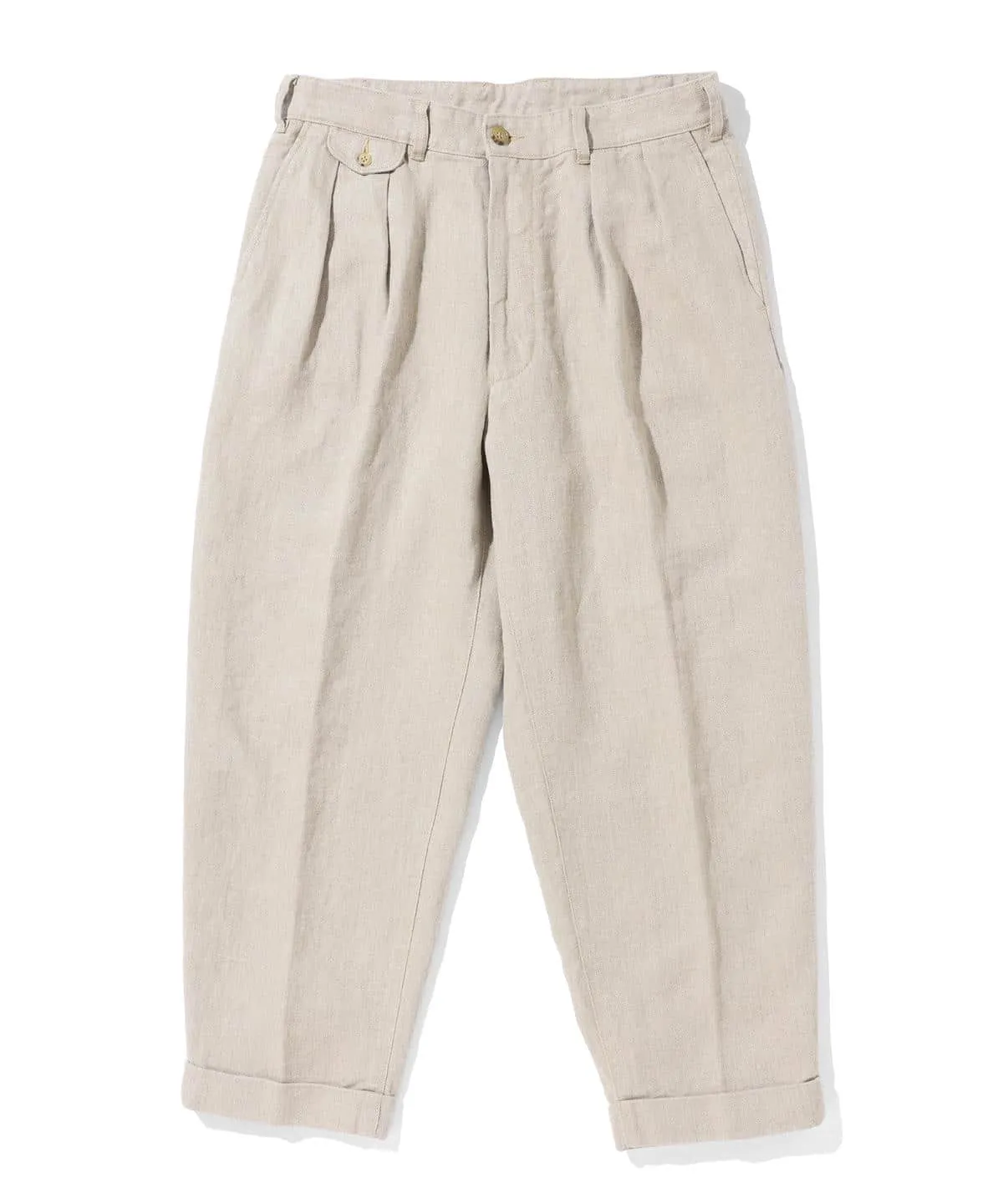 2-Pleat Linen Chinos