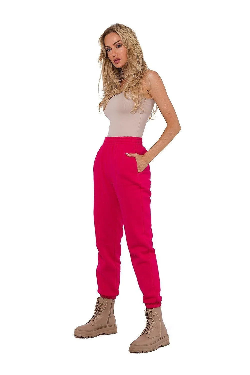 Athletic Knit Jogger Pants with Stretchy Waistband