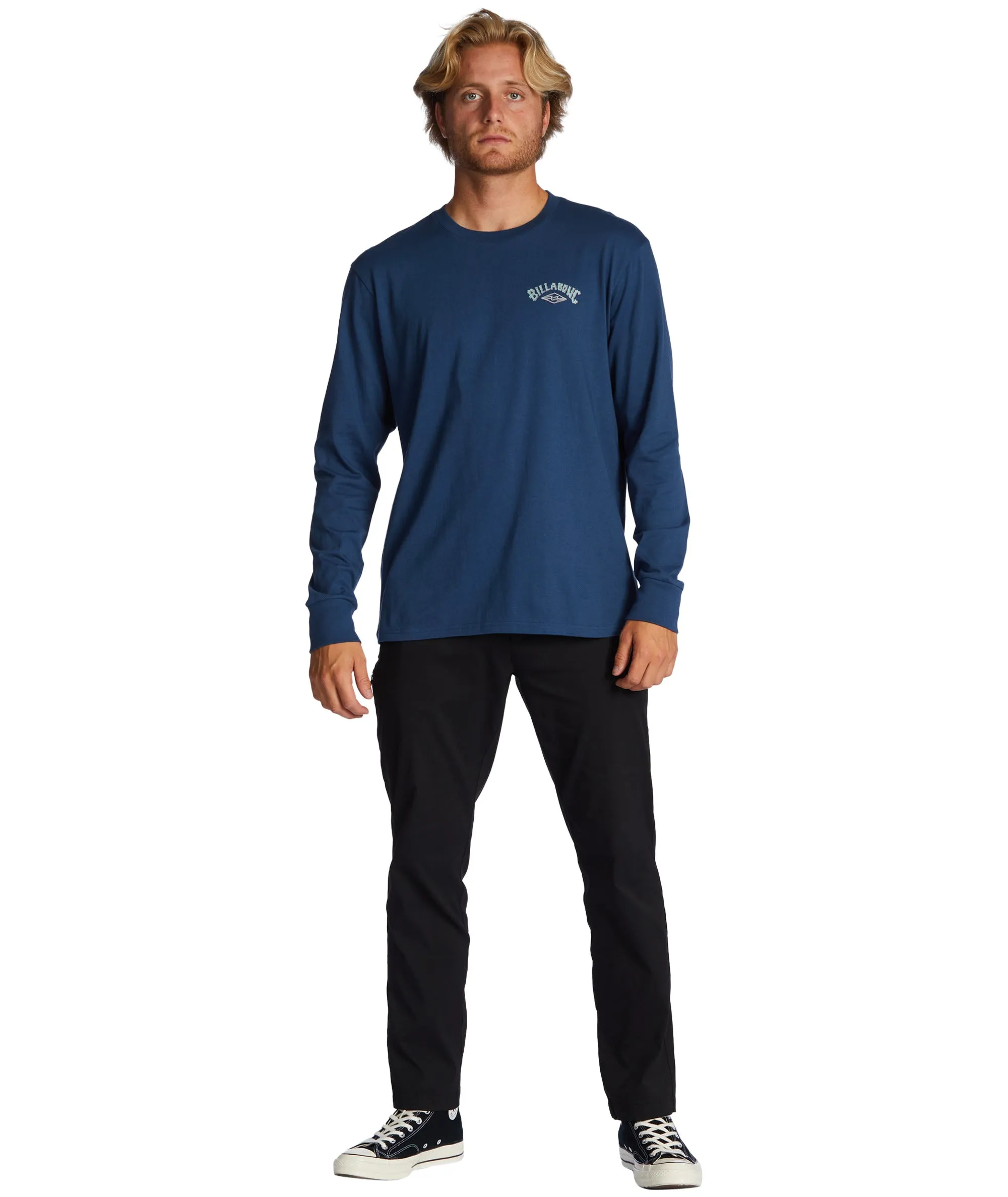 Billabong Adiv Arch L/S Tee-Space Blue