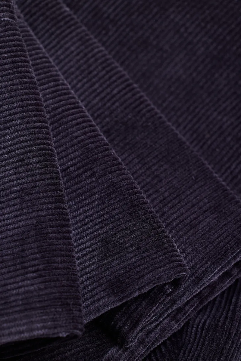 Black Corduroy Slim Fit Trousers