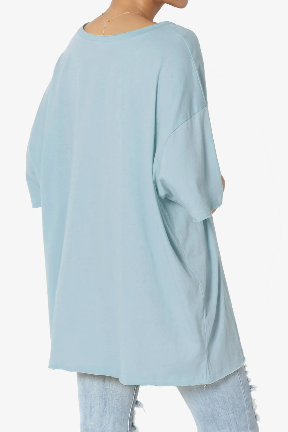 Charlie V Neck Pocket Boyfriend Tee PLUS