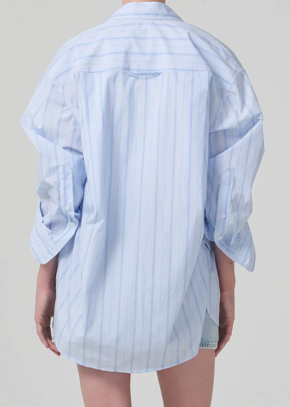 Citizens of Humanity - Kayla Shirt in Aquis Stripe