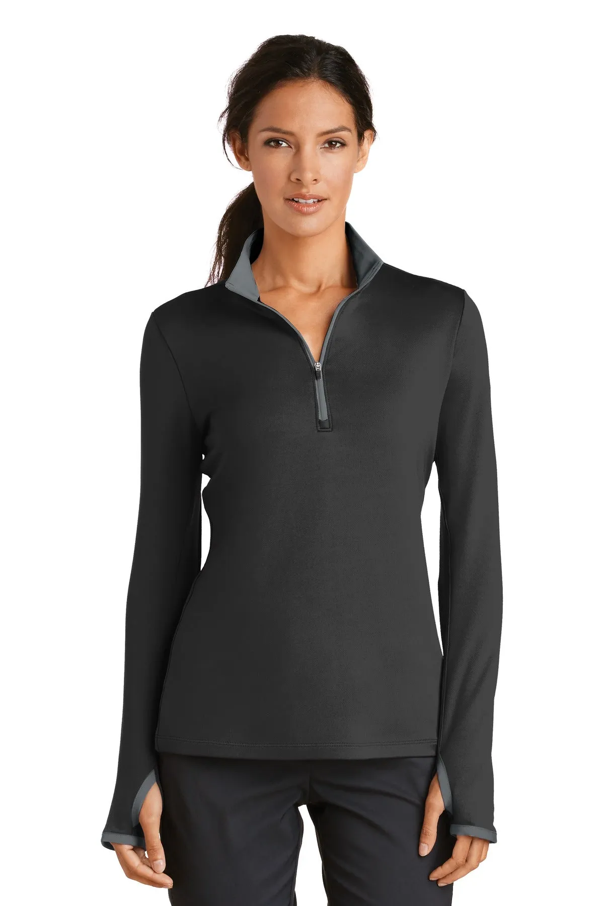 Custom Embroidered - Nike Women's Dri-FIT Stretch 1/2-Zip Cover-Up. 779796
