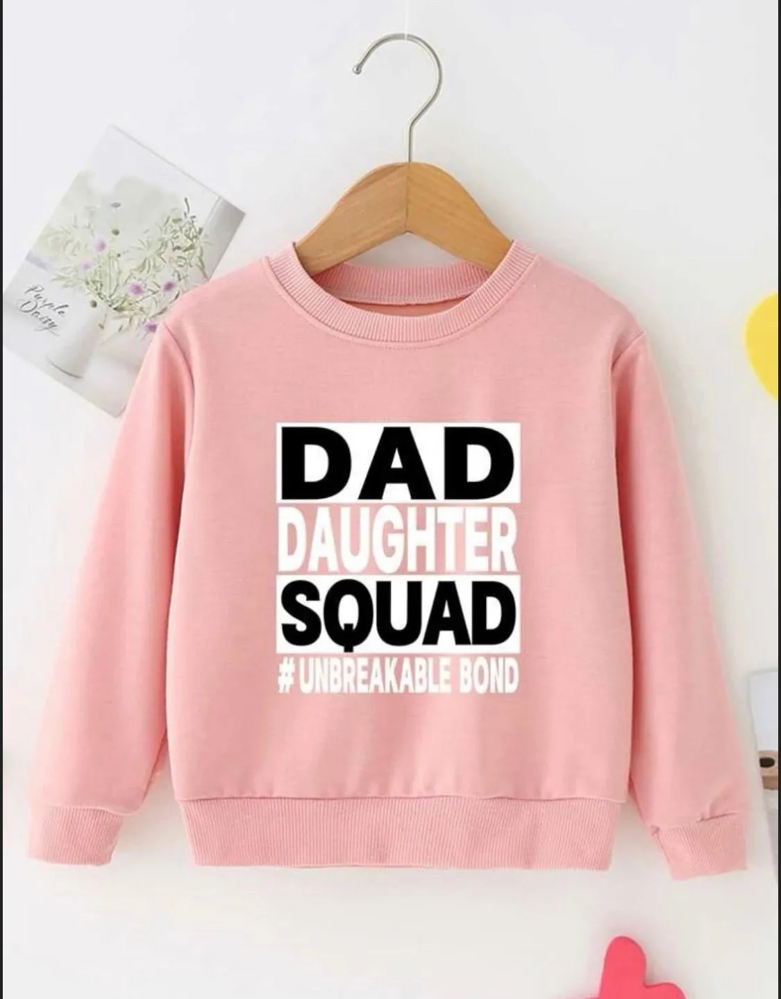 Dad Squad Pink Sweatshirt