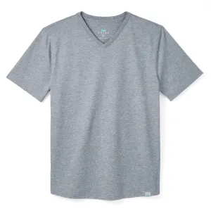 Everyday Tee with V-Neck in Heather Storm