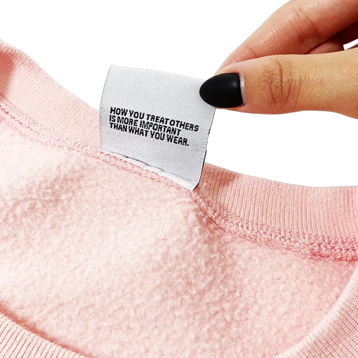 GELAREH MIZRAHI PINK LOGO CREWNECK SWEATSHIRT