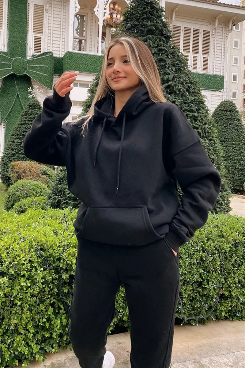 Ivyshape | Cozy Hoodie and Sweatpants Set for Women