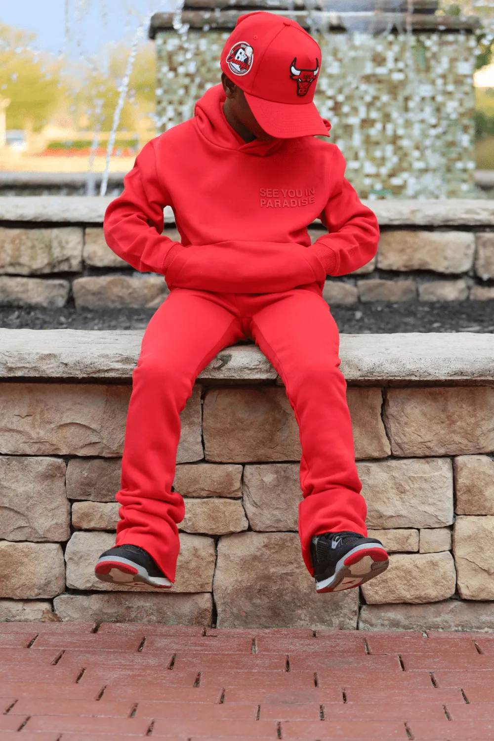Kids Hoodie Stacked Fleece Bundle (Red)
