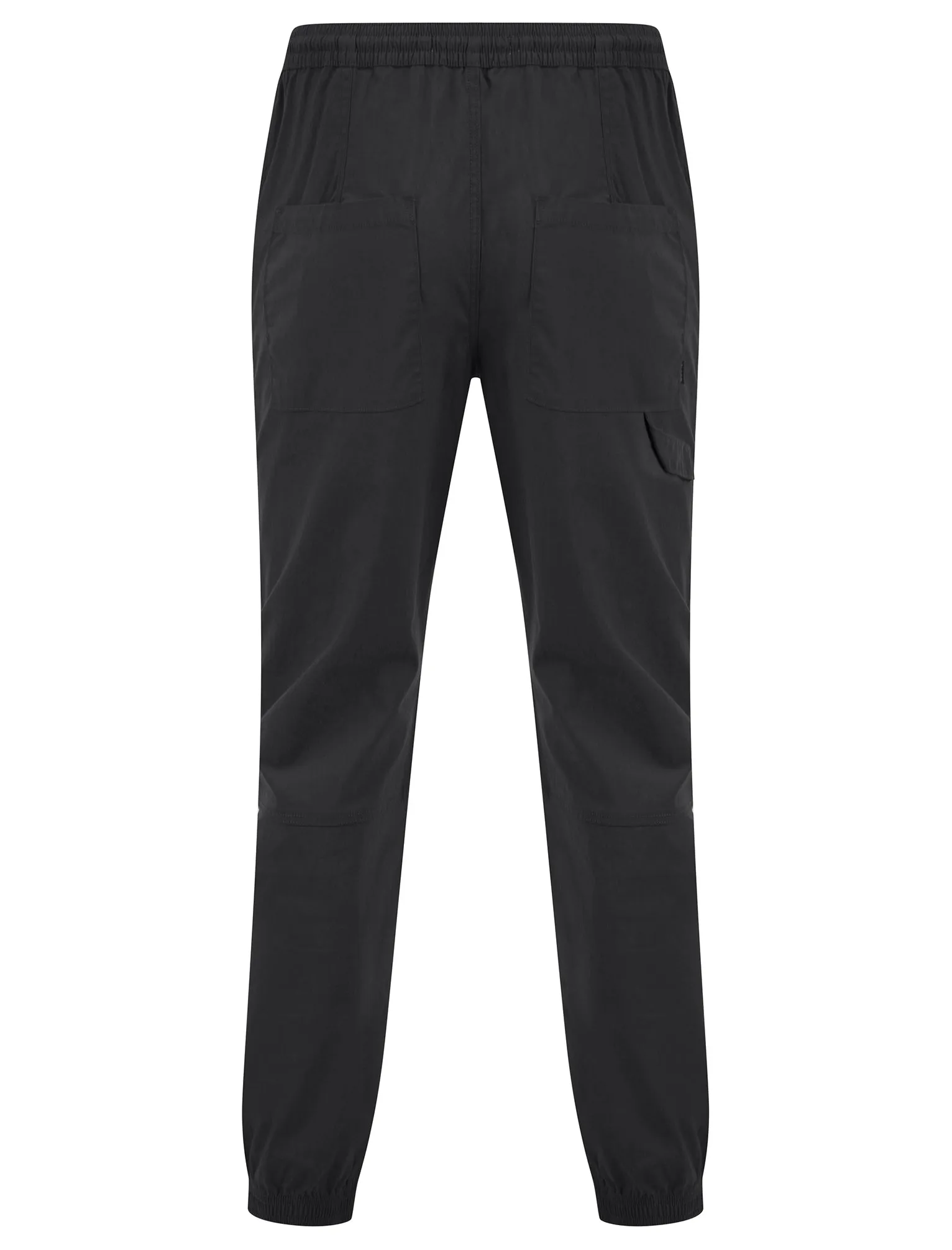 Kofi Stretch Cotton Blend Zip Pocket Cuffed Cargo Jogger Pants in Asphalt Grey - Tokyo Laundry