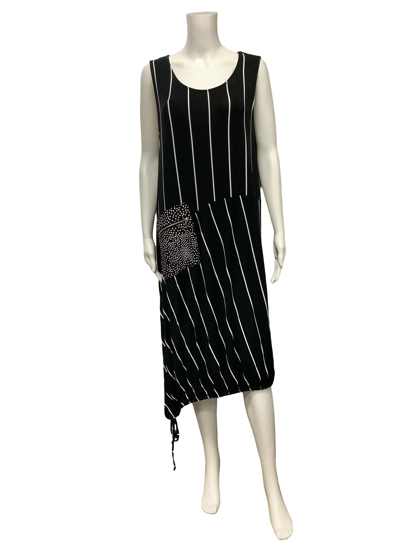 Liv Dress Maxi Tank Stripe Print Size: L