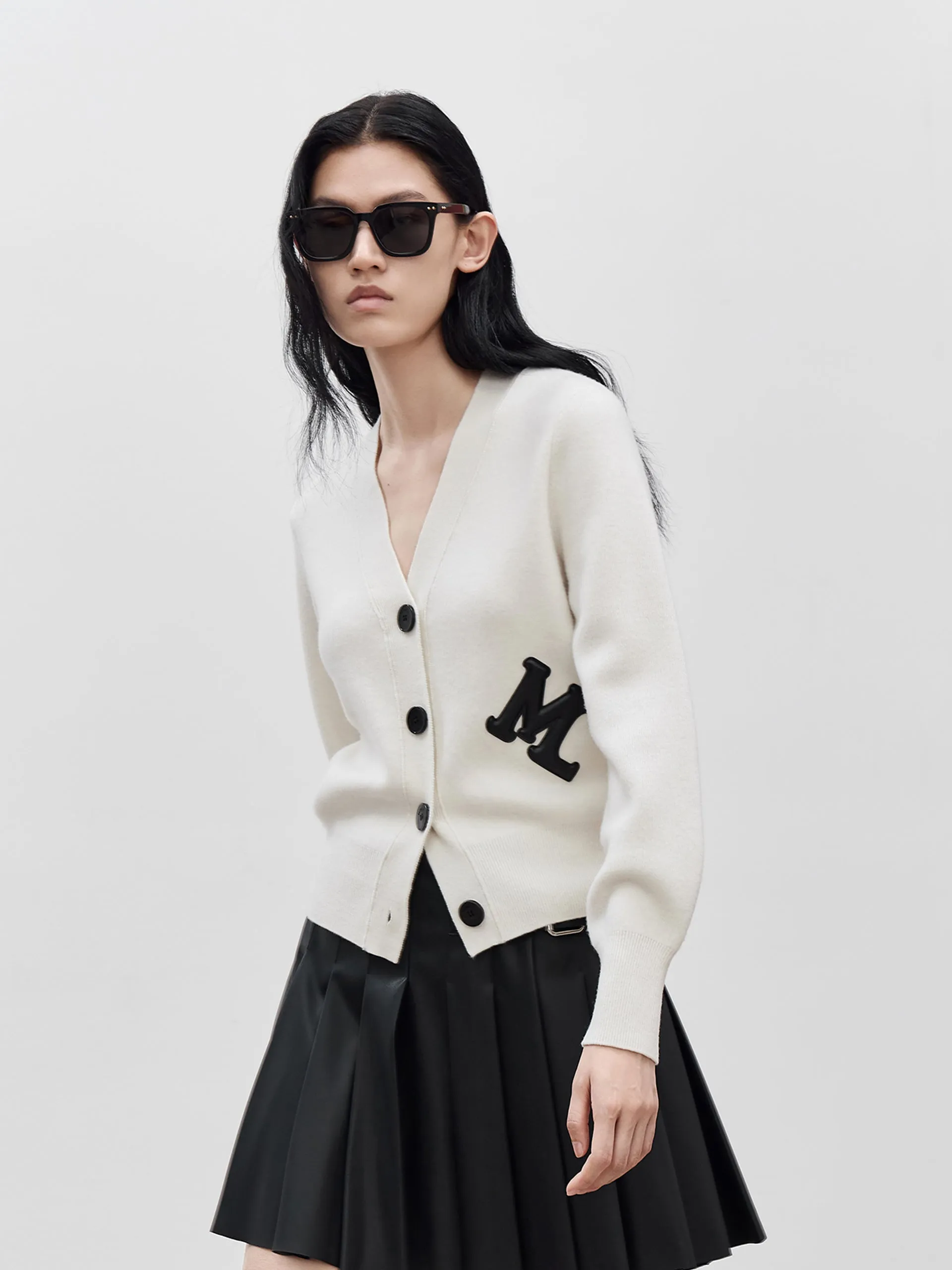 Merino Wool MC Print Cardigan