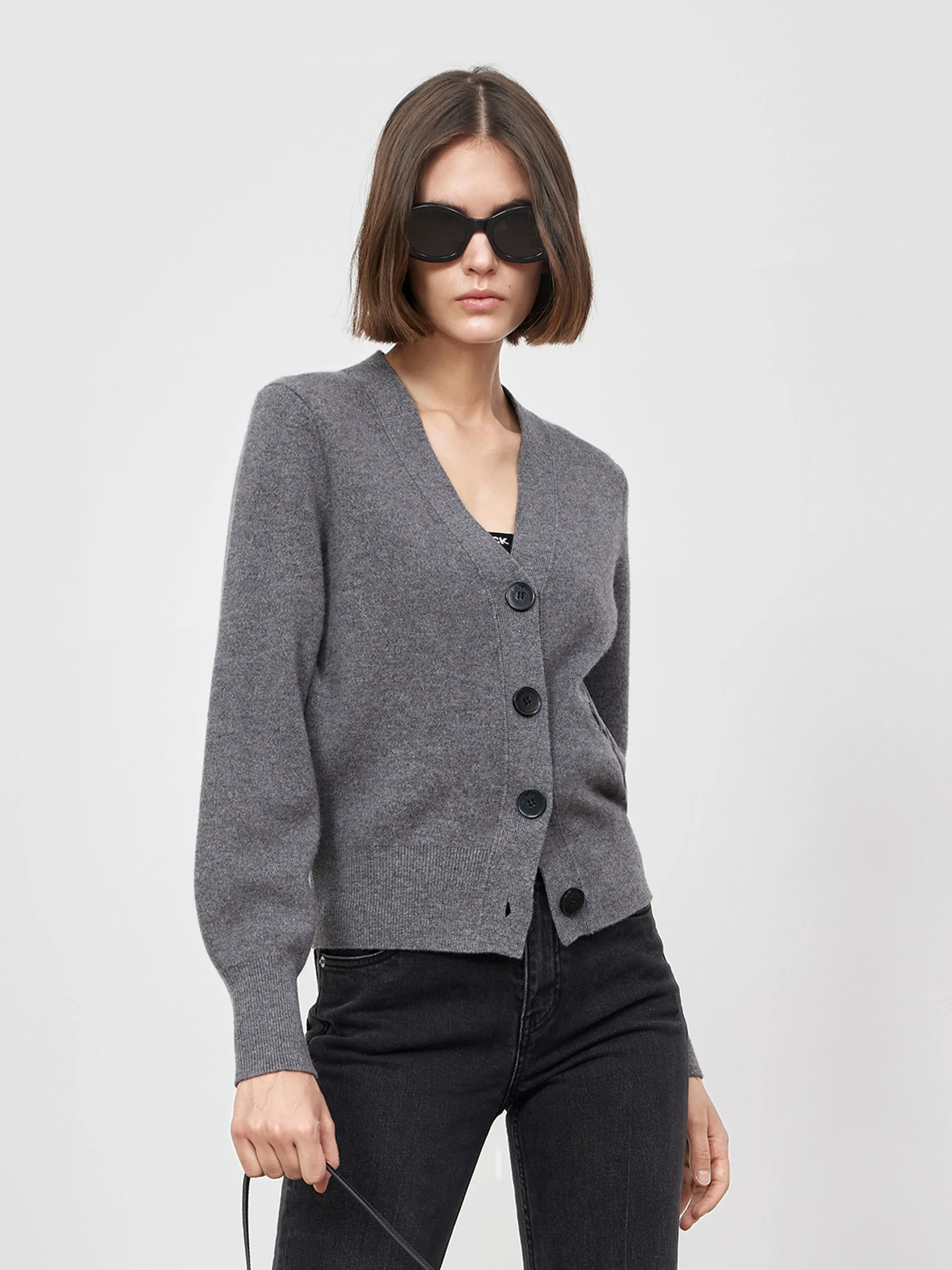Merino Wool MC Print Cardigan