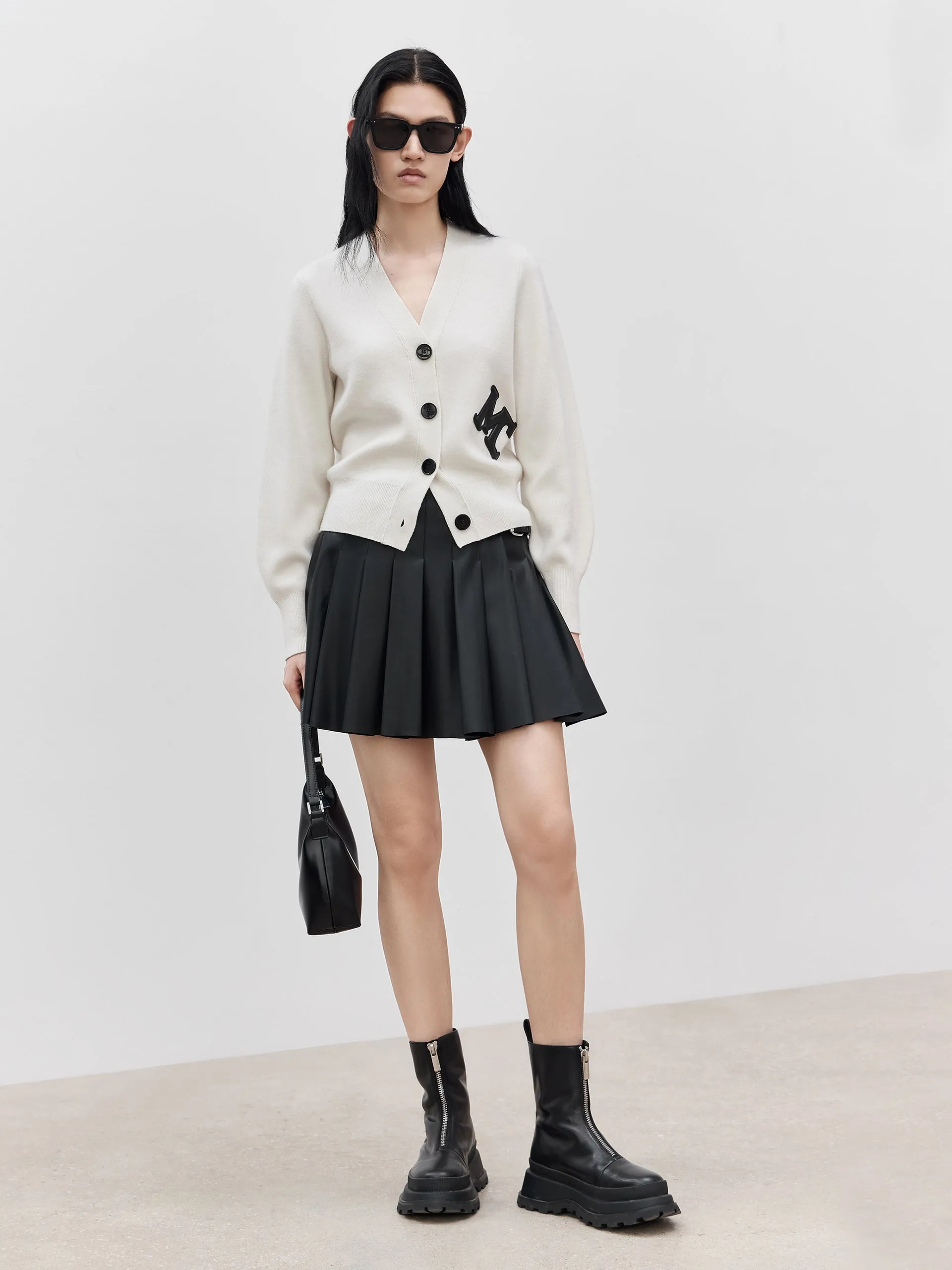 Merino Wool MC Print Cardigan
