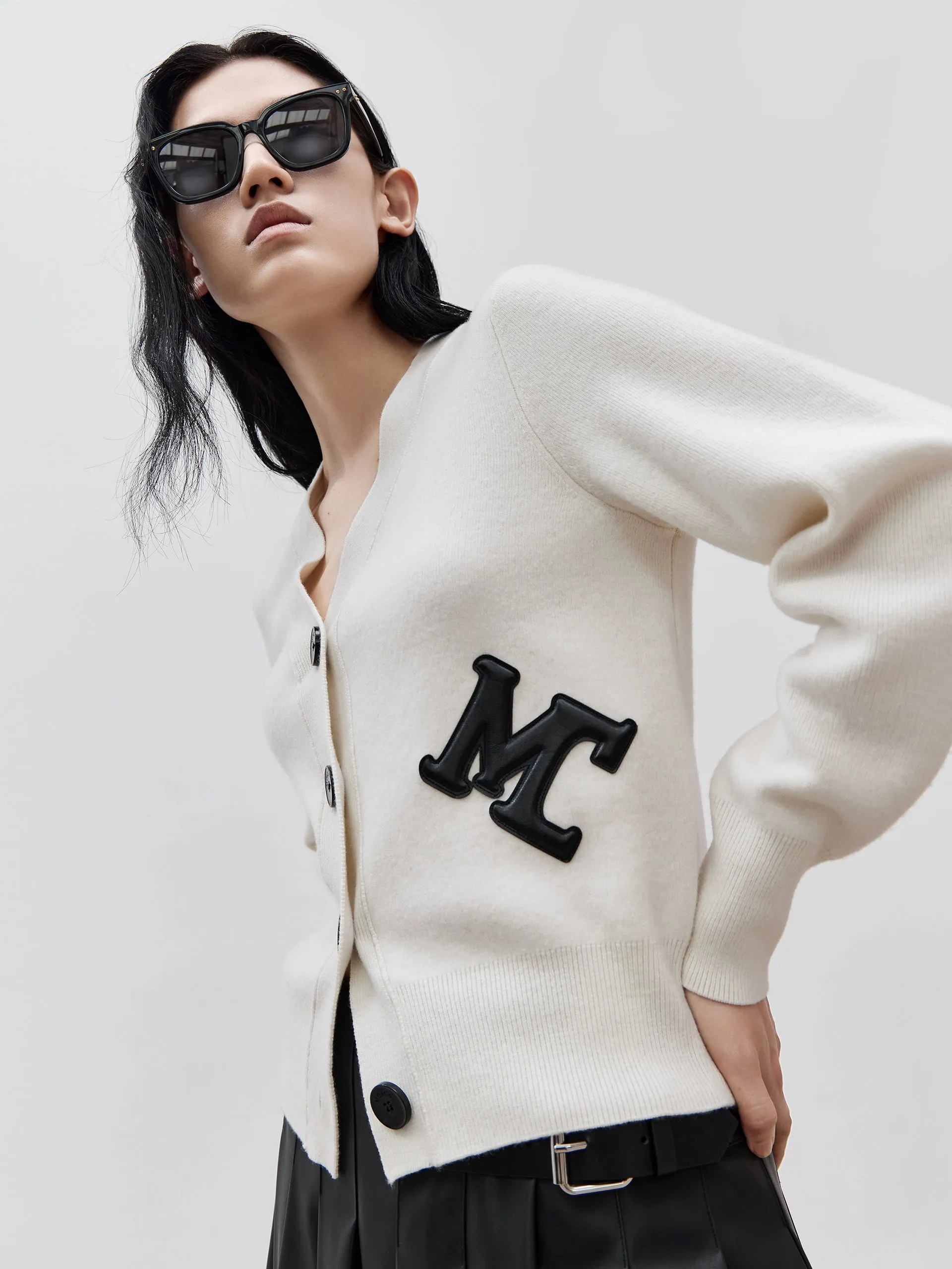Merino Wool MC Print Cardigan
