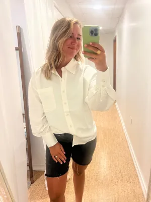 Oversize Button-Up Shirt