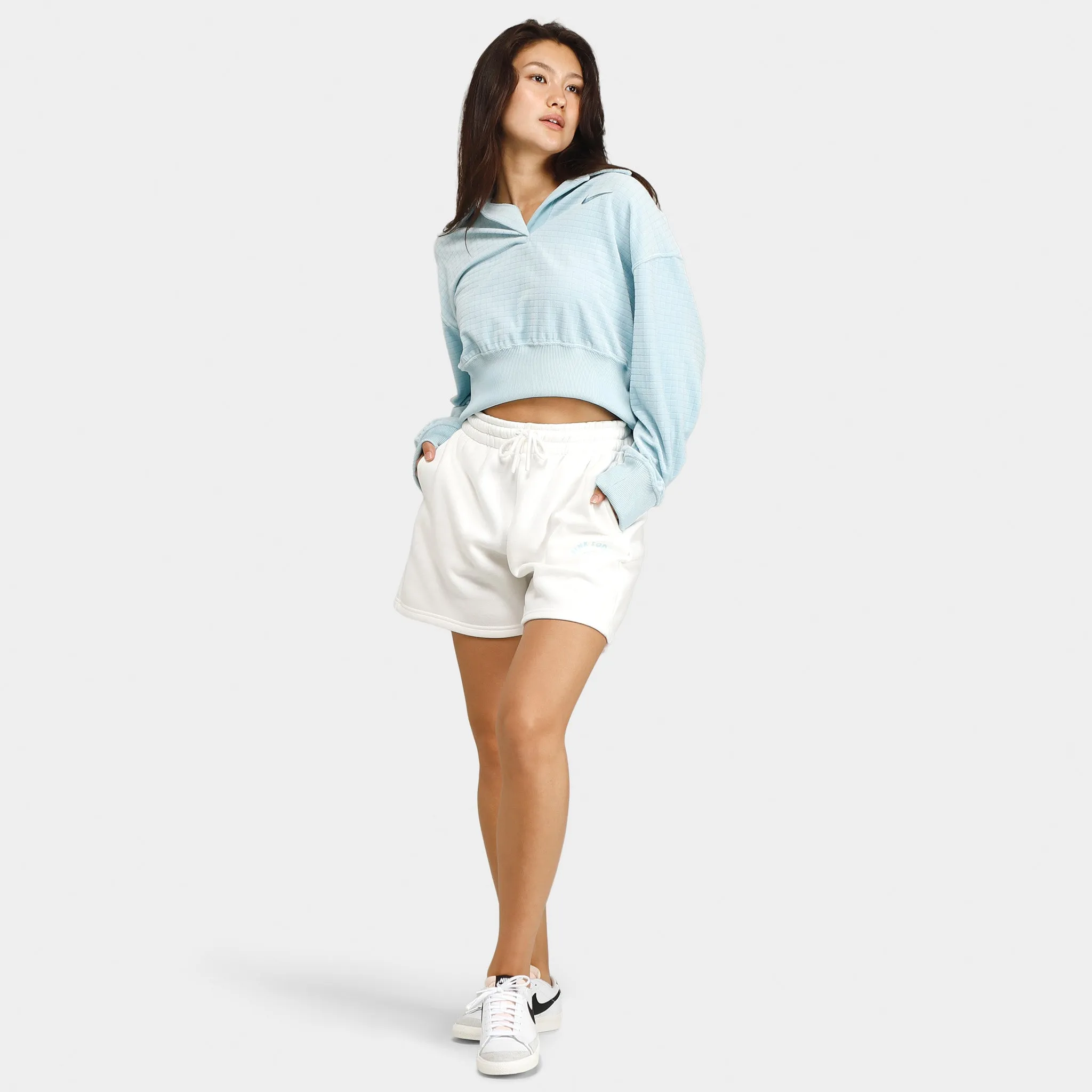 Pink Soda Women's Krome Fleece Shorts / White