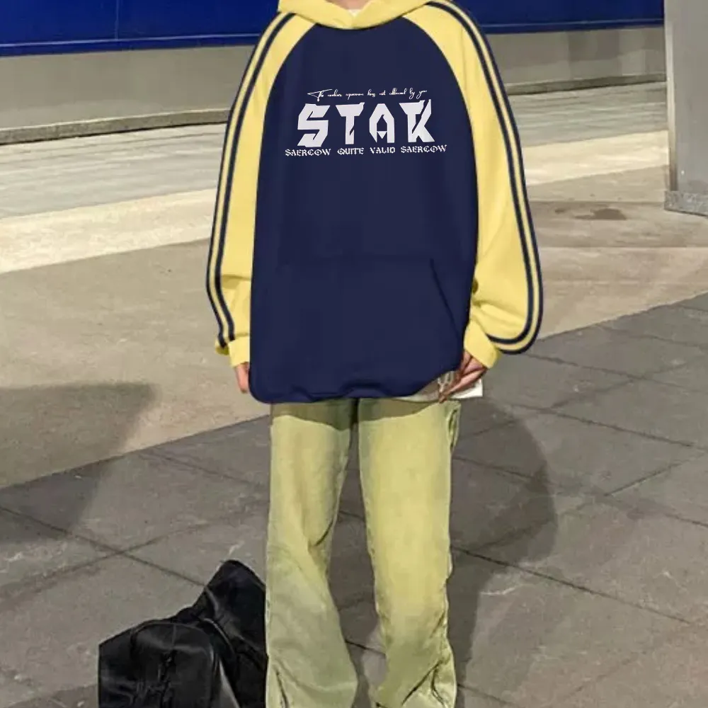 "American trendy STAK print” Hoodie