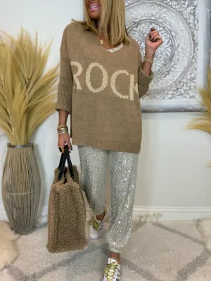 Sequin Joggers