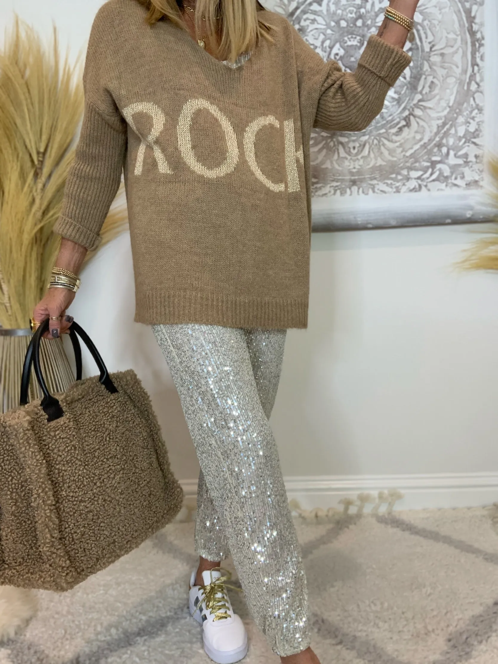 Sequin Joggers