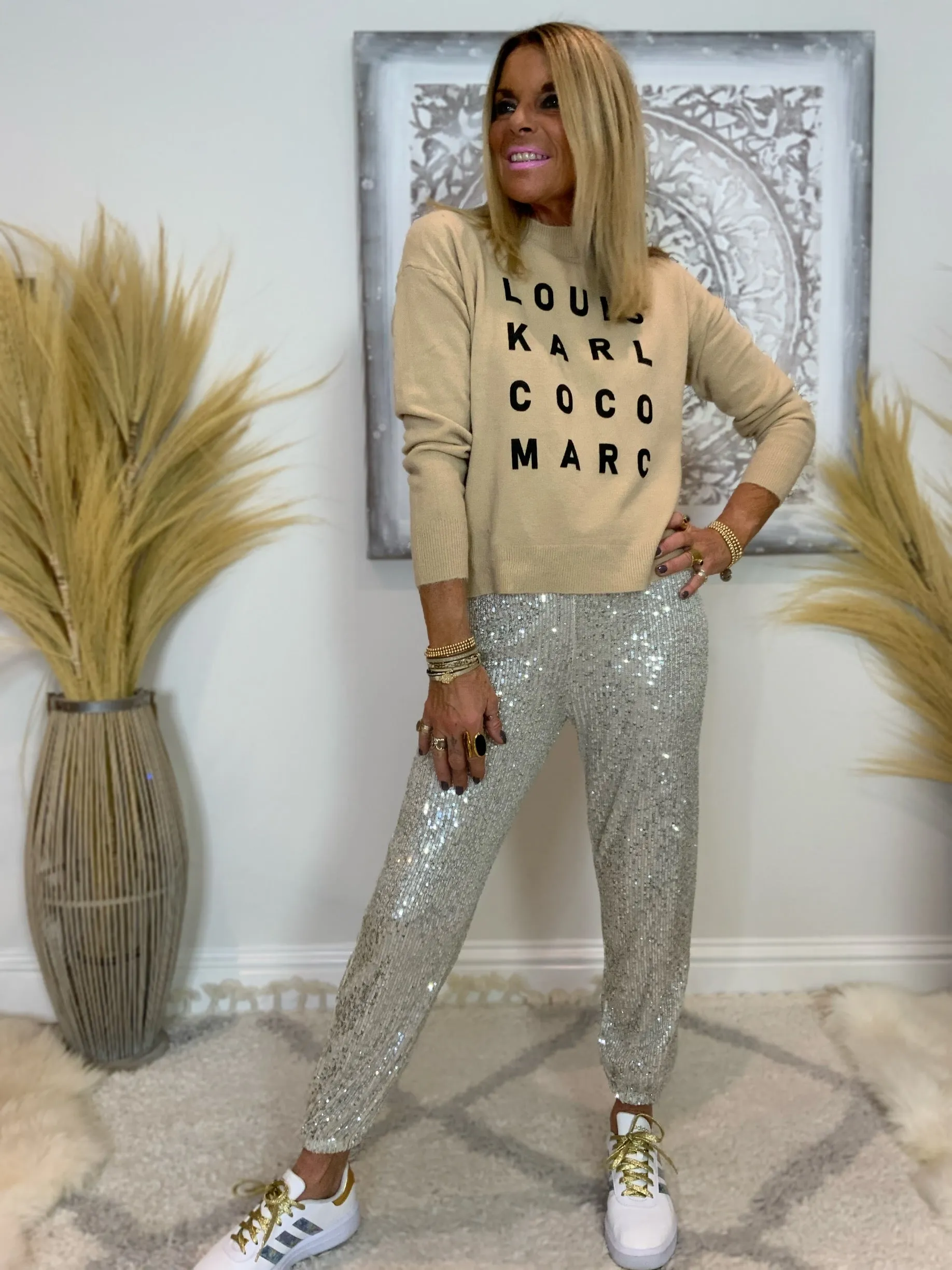 Sequin Joggers