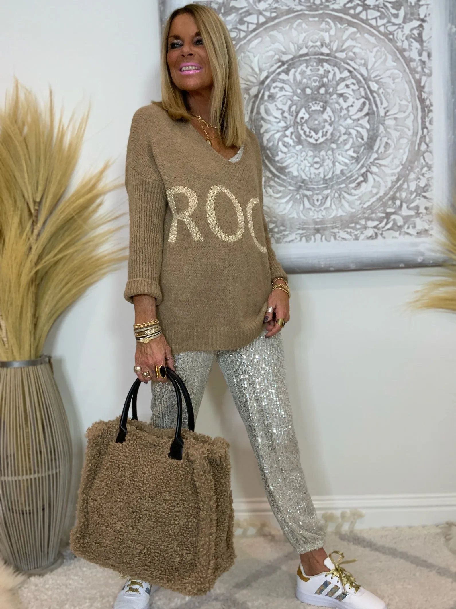 Sequin Joggers