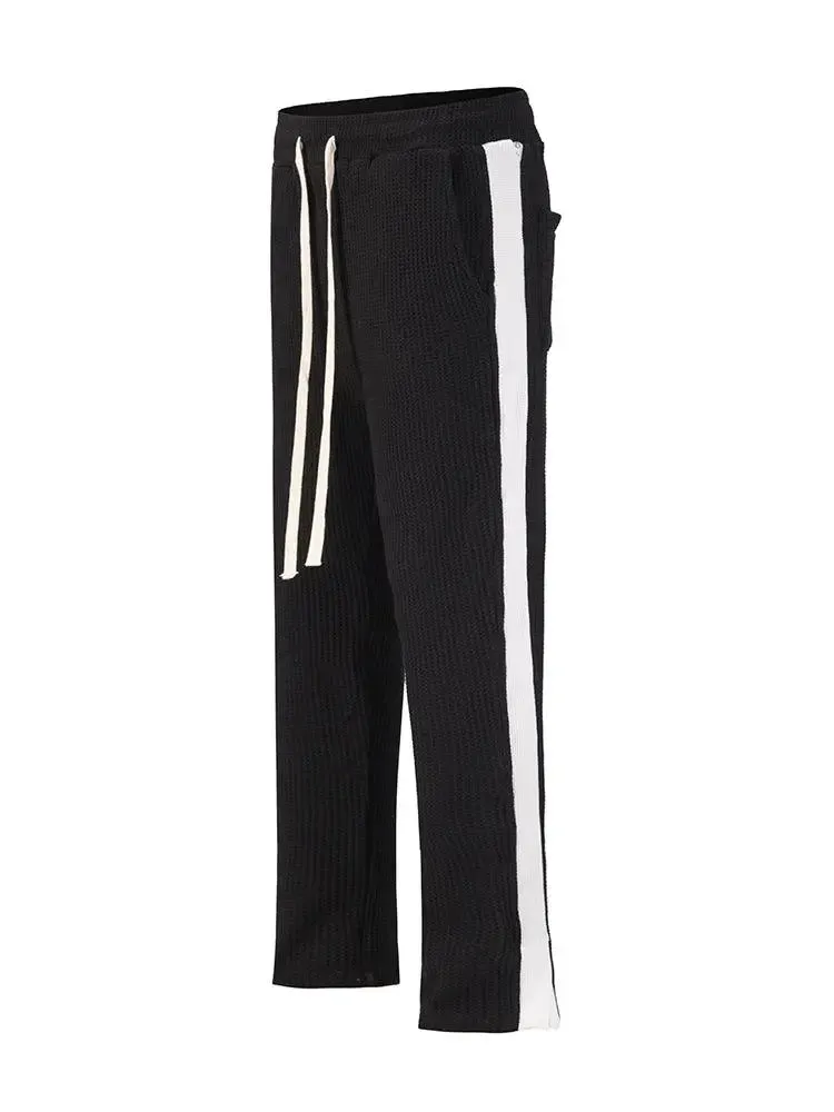 Slim-fit Sweatpants With Side White Bars