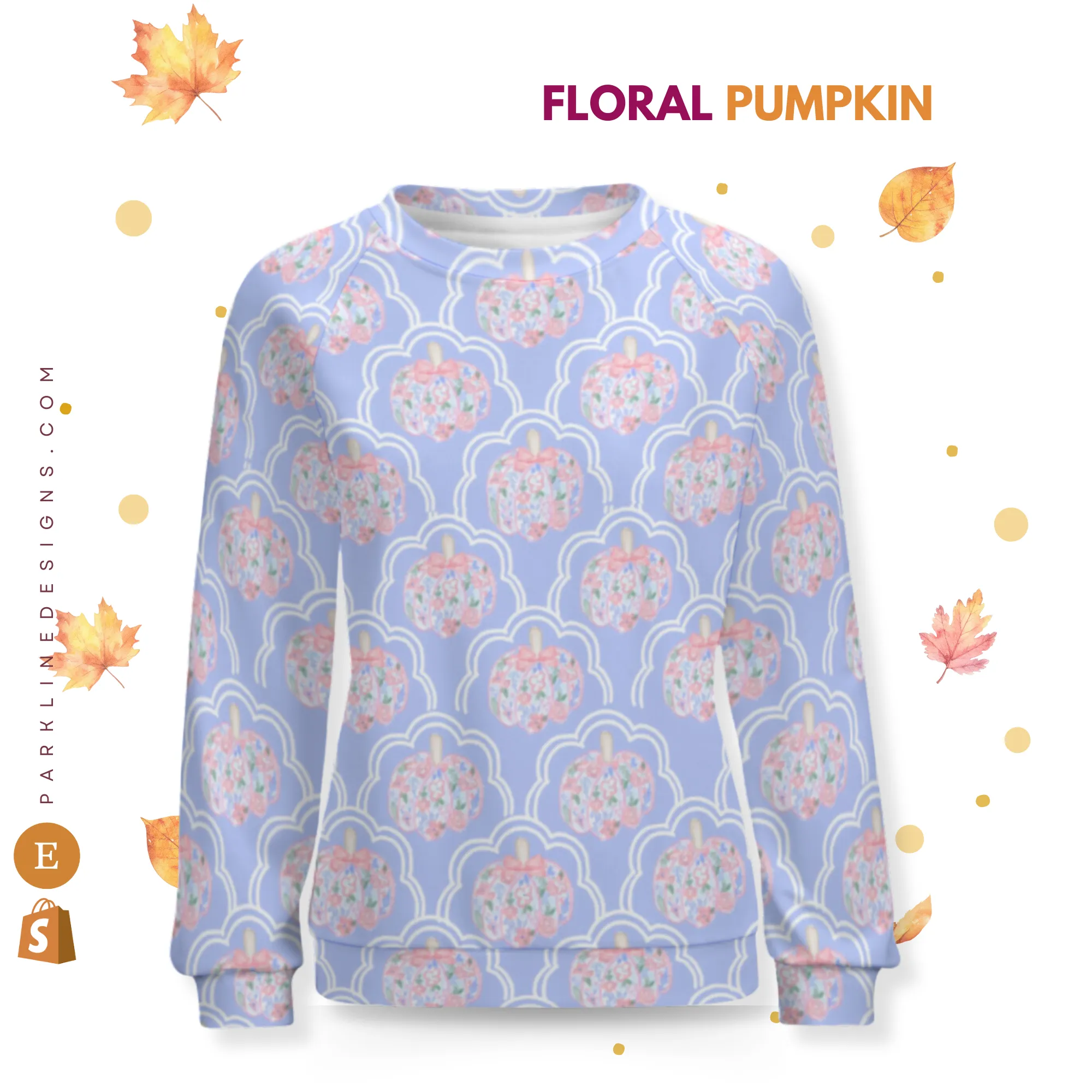 Spanish Marigold | Women's Raglan Crewneck Sweatshirt | Cozy Autumn & Winter Crewneck
