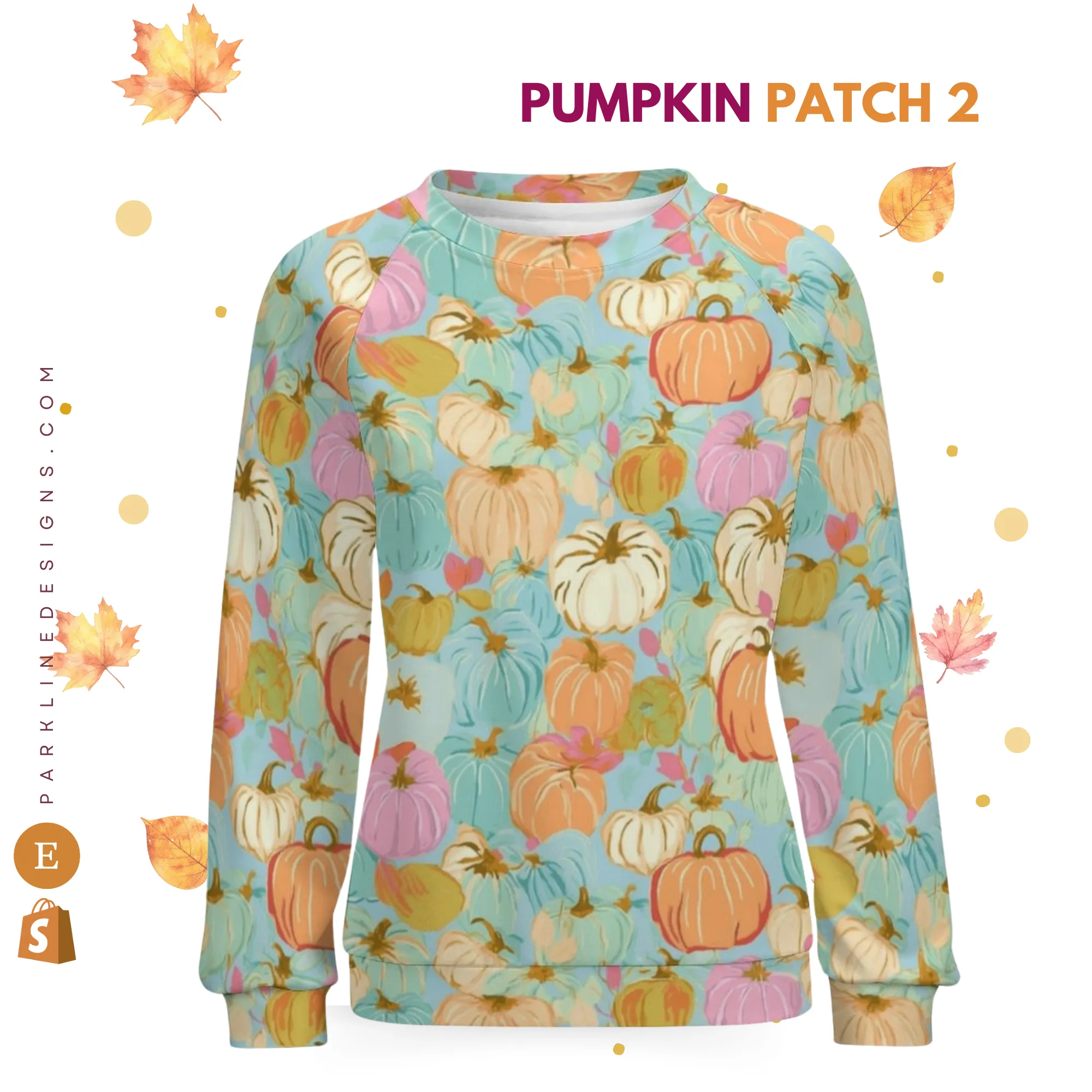 Spanish Marigold | Women's Raglan Crewneck Sweatshirt | Cozy Autumn & Winter Crewneck