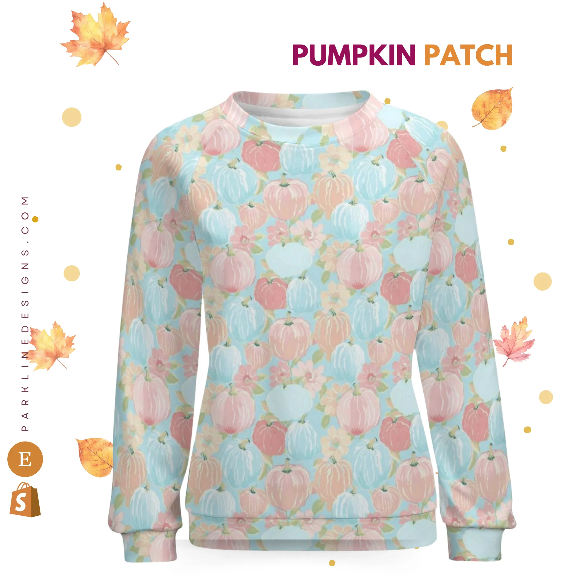Spanish Marigold | Women's Raglan Crewneck Sweatshirt | Cozy Autumn & Winter Crewneck