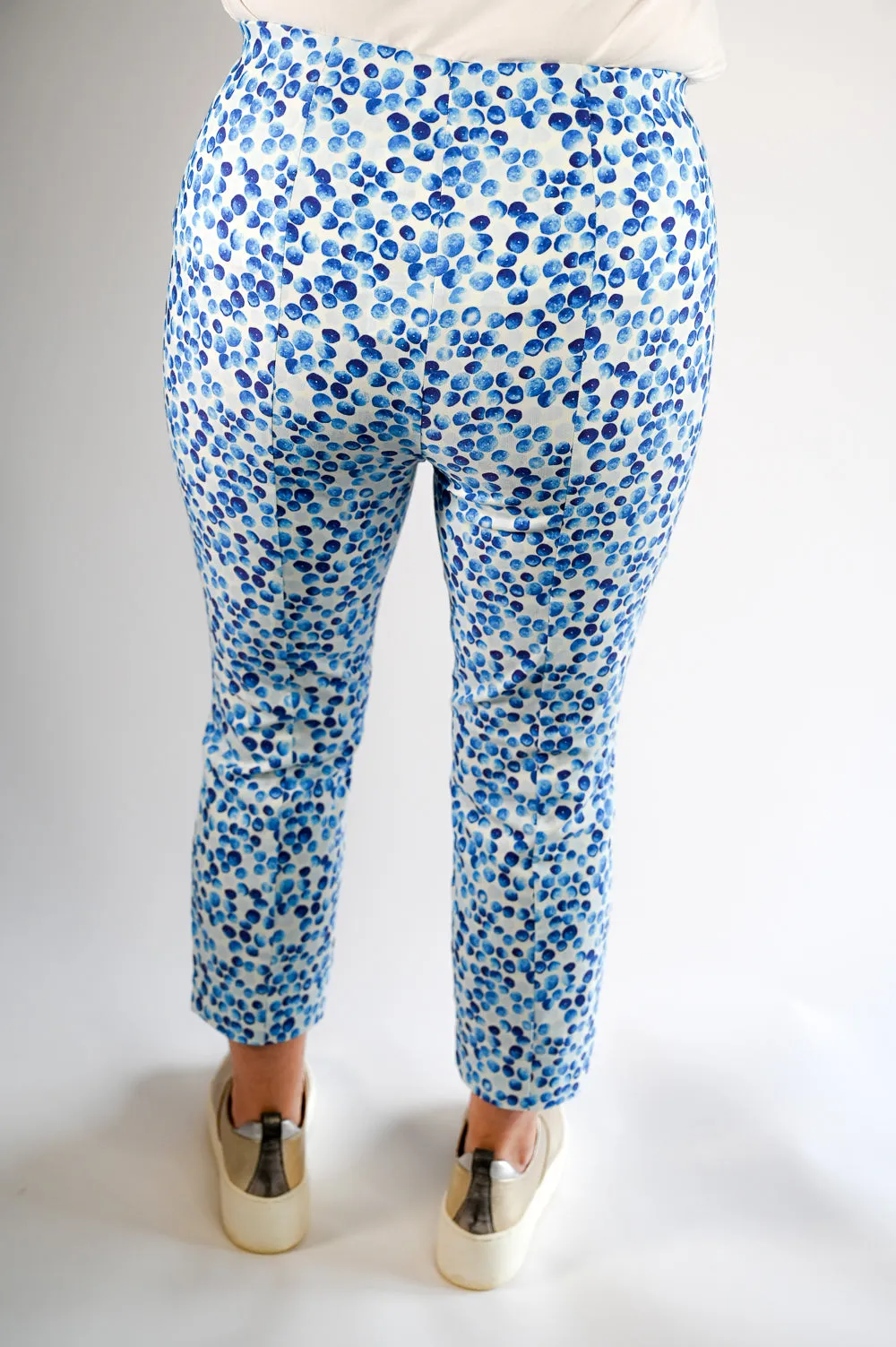 Stehmann Blue Slim Printed Trouser - Lolo-600