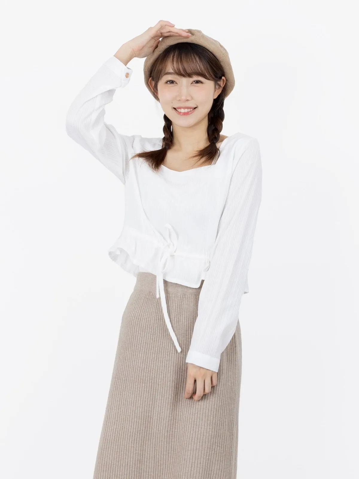 Stella 氣質長袖綁帶上衣