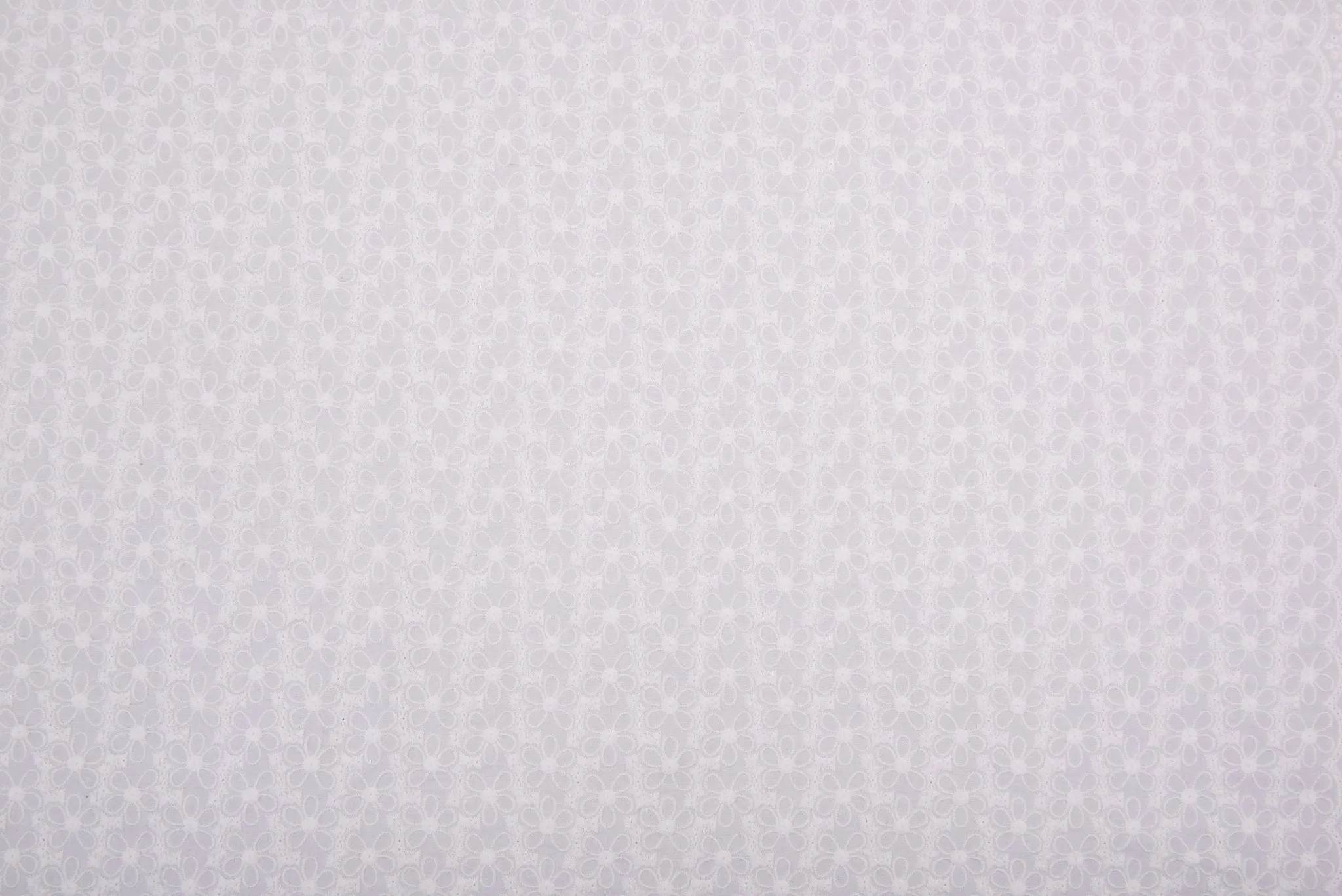 Stretchy Cotton Poplin Eyelet Embroidery Fabric