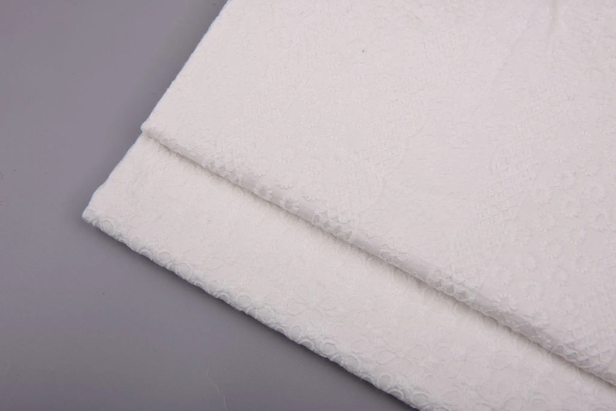 Stretchy Cotton Poplin Eyelet Embroidery Fabric
