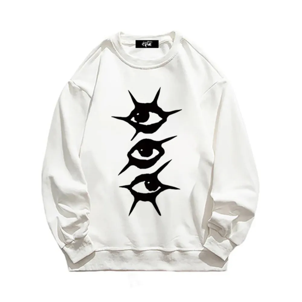 “Style trendy three eyes print” Sweatshirt