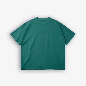 Teal Washed raw Tee