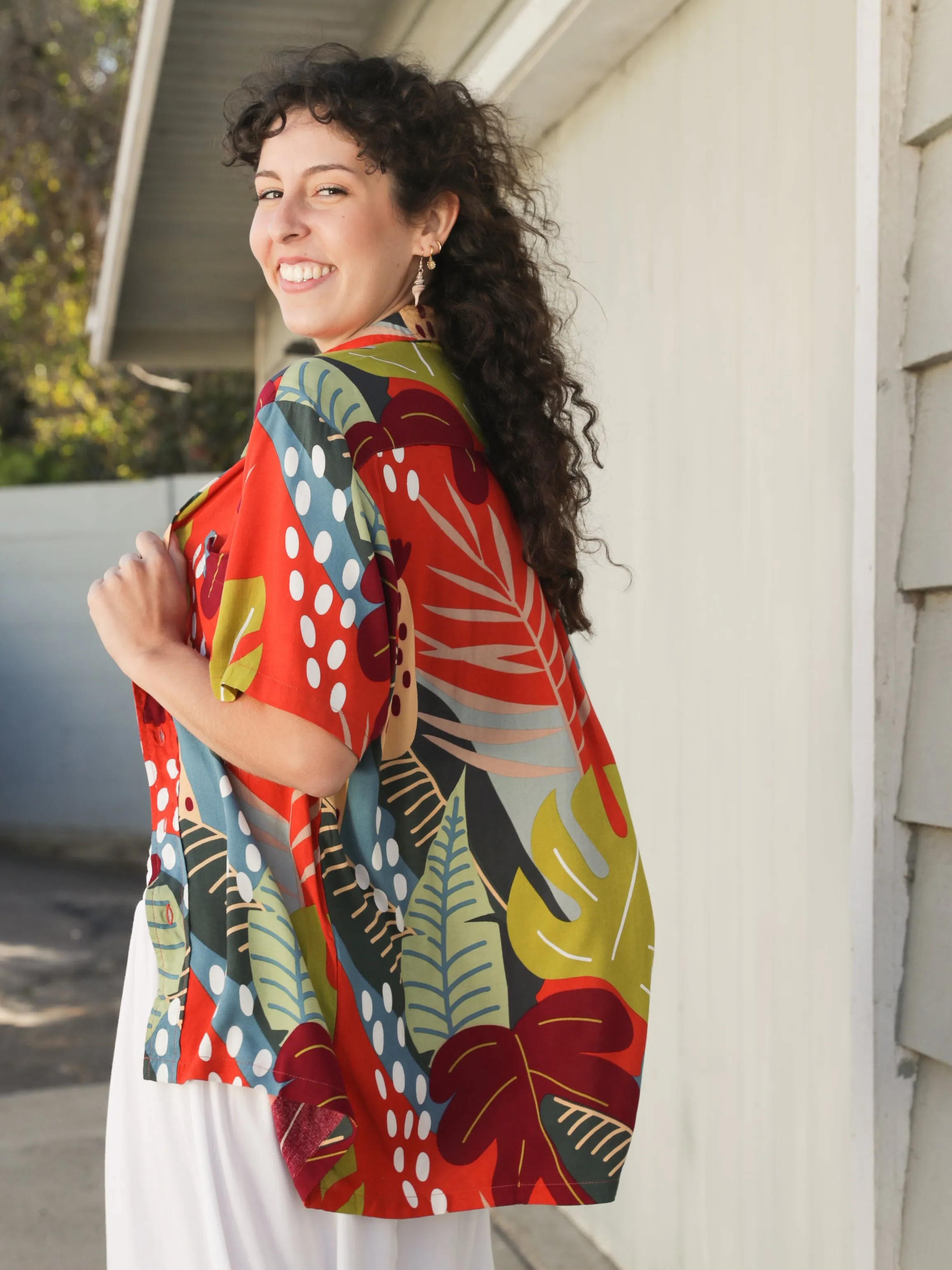 Tiki-licious Button Down Top
