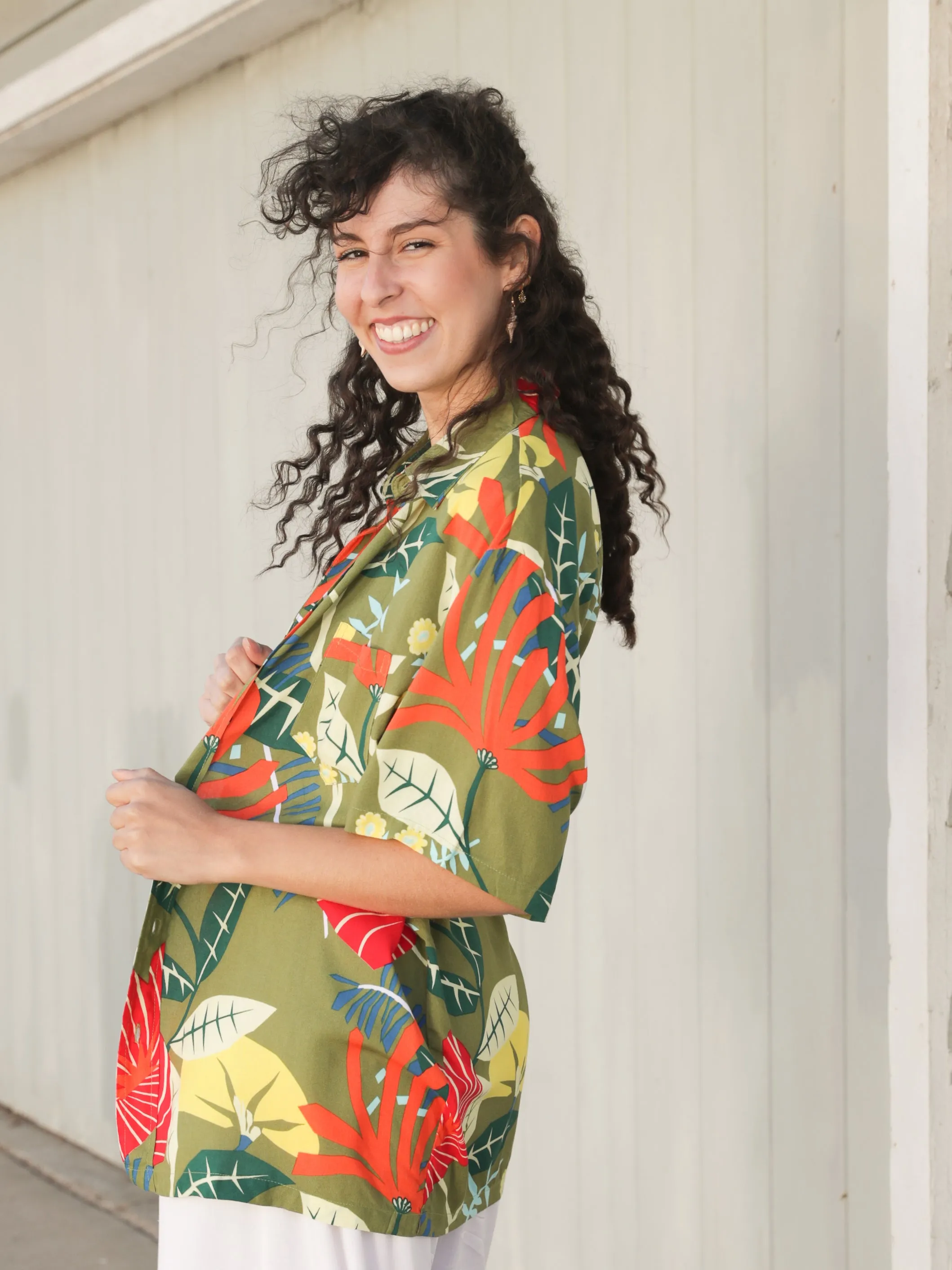 Tiki-licious Button Down Top