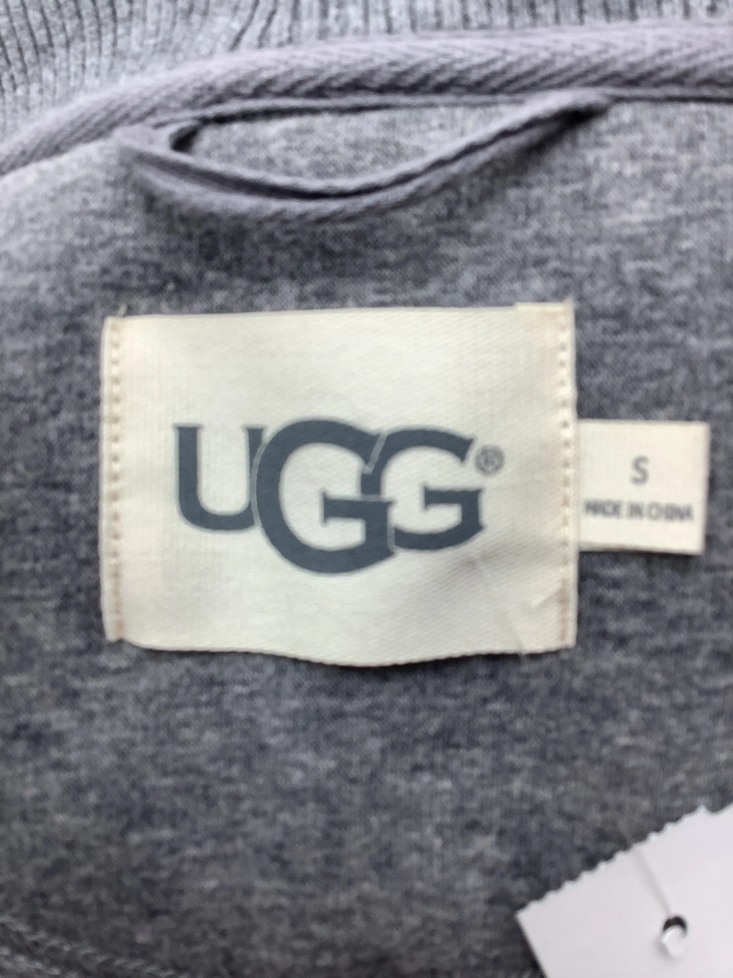 UGG Women's Cardigan Grey Fleece Lined Size: S
