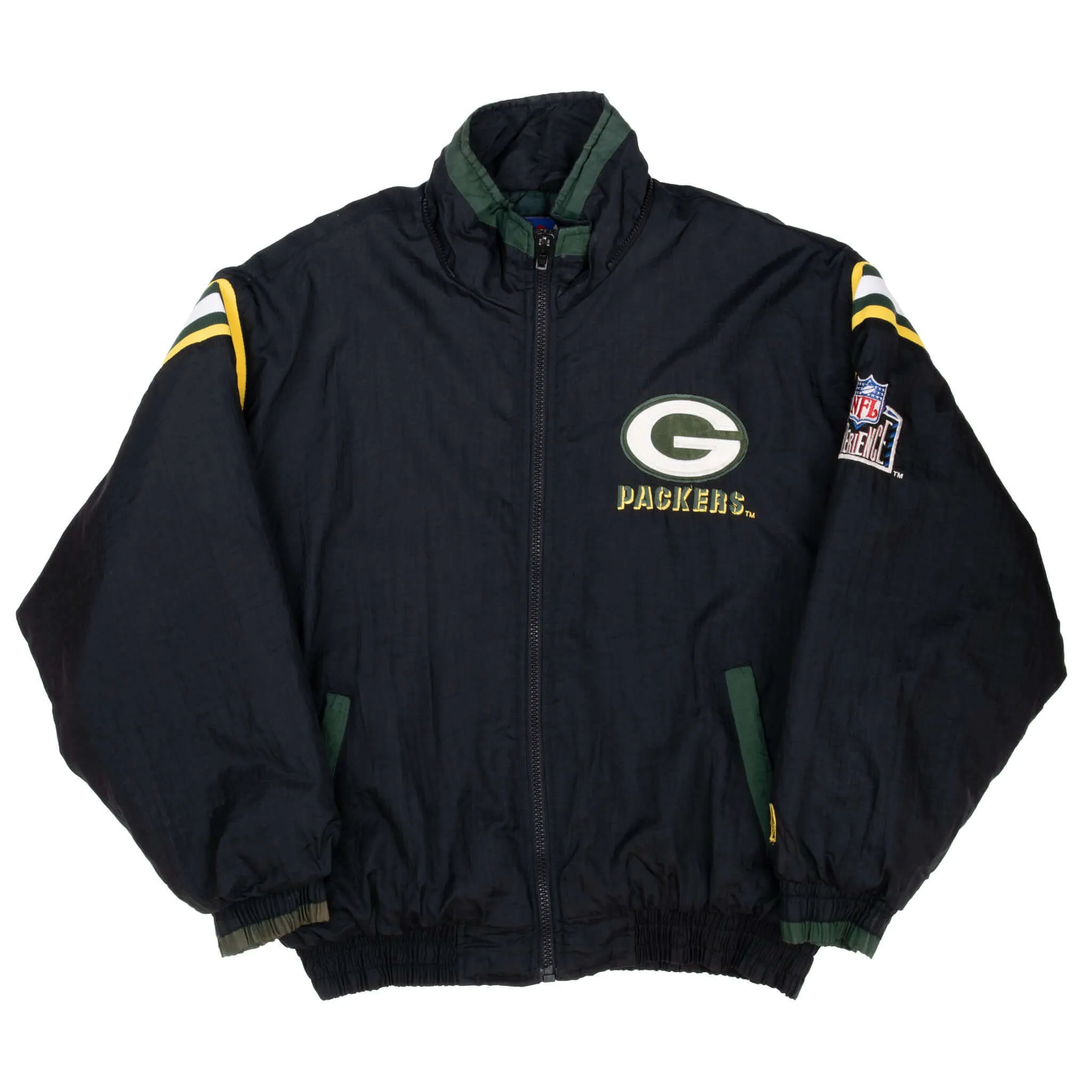 VINTAGE NFL GREEN BAY PACKERS 1990S PRO PLAYER PUFFER JACKET 1990S LARGE