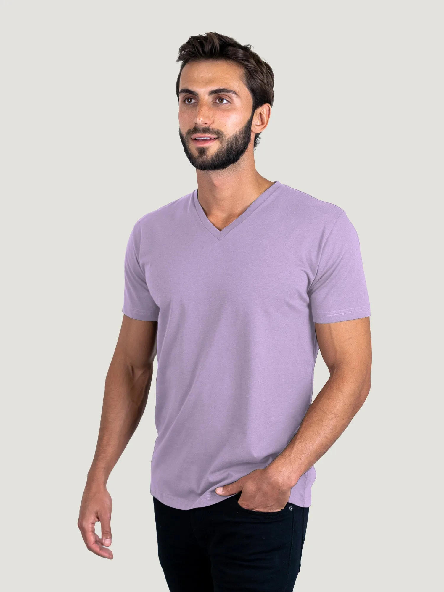 Vintage Purple V-Neck