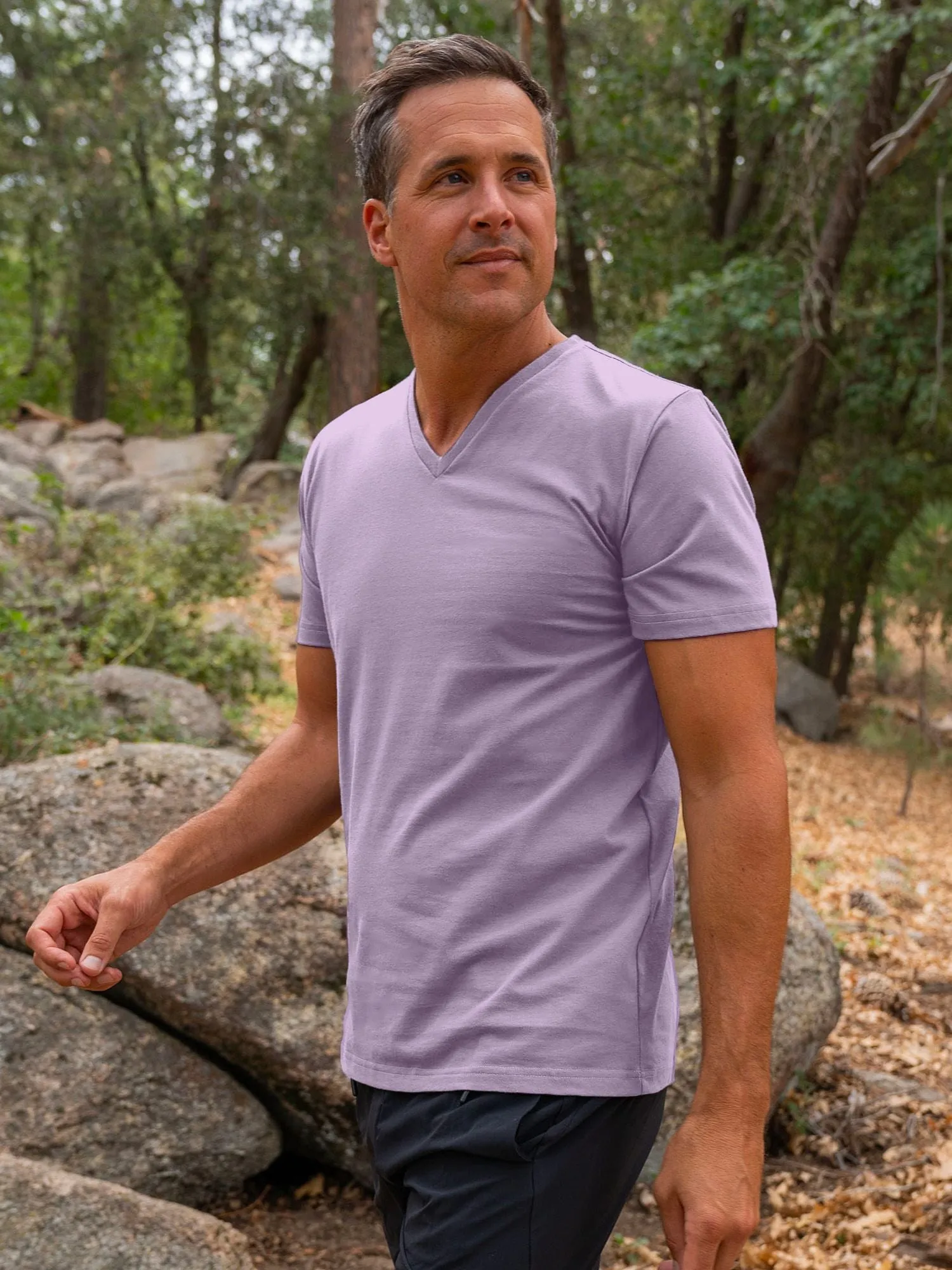 Vintage Purple V-Neck