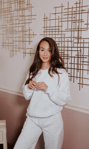 White Sweatsuit Set