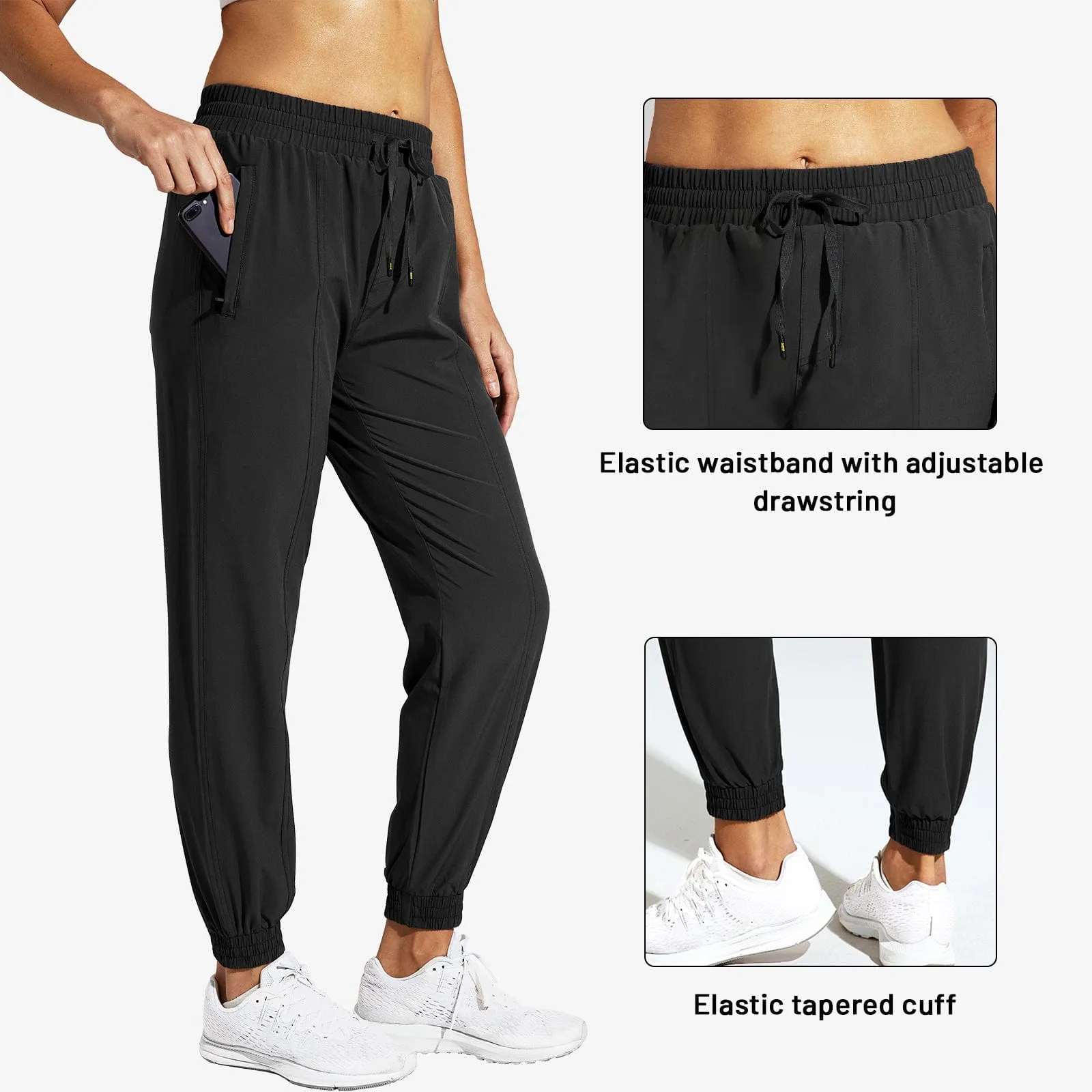Women's Lightweight Joggers Quick Dry Hiking Running Pants